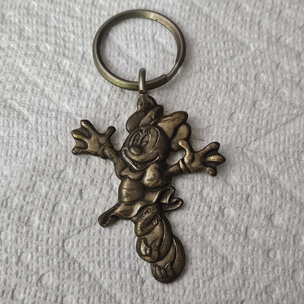 Disney Minnie Mouse Brass Keychain